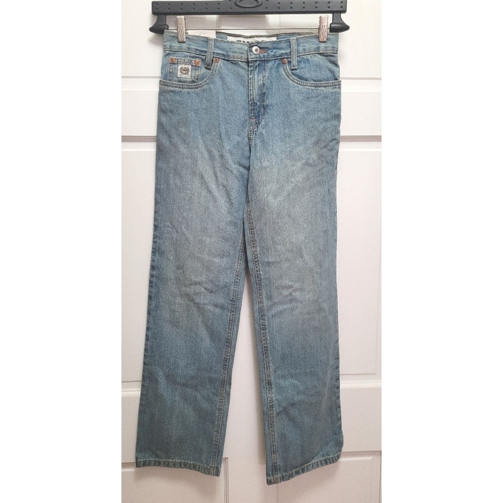 Cinch White Label Boys 100% Cotton Mid Rise Relaxed Fit Straight Leg Jeans - 14R